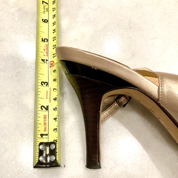 Cole Haan Nike Air Carma slingback pump high heel nude shoes, champagne / blush - Picture 8 of 8